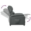 vidaXL Recliner Chair Dark Grey Fabric