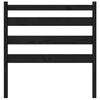 vidaXL Bed Headboard Black 96x4x100 cm Solid Wood Pine