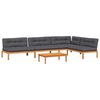vidaXL 5 Piece Garden Pallet Sofa Set with Cushions Solid Wood Acacia
