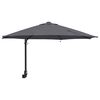 vidaXL Garden Parasol Manual Anthracite 248 x 248 x 148 cm