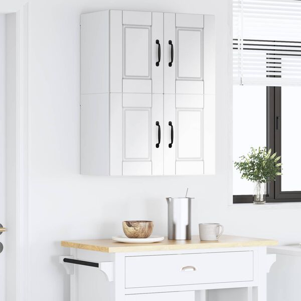 vidaXL Kitchen Cabinet 2 pcs High Gloss White 60 x 31 x 40 cm