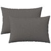 vidaXL Cushion with Pillow HEERLEN 2 pcs Light Grey Fabric