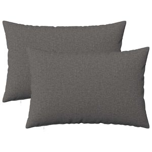 vidaXL Cushion with Pillow HEERLEN 2 pcs Light Grey Fabric