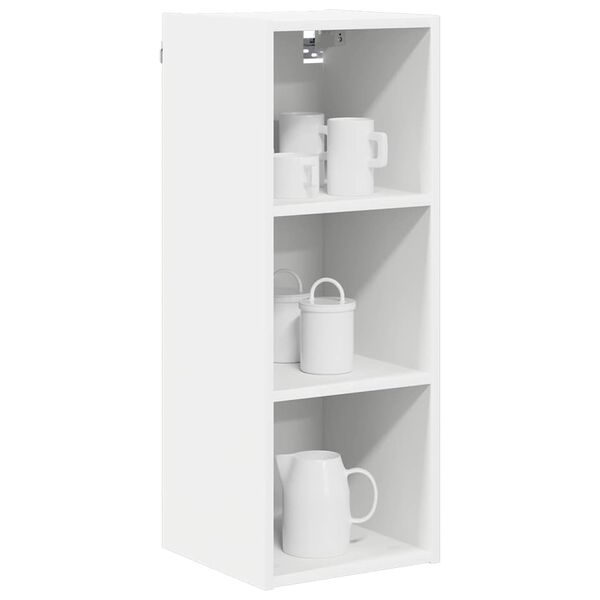 vidaXL Hanging Cabinet Riga White 30 x 29.5 x 80 cm Engineered Wood