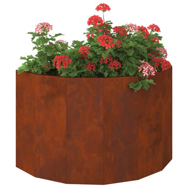vidaXL Planter Rusty 90 x 45 x 50 cm Weathering Steel