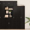 vidaXL Wall-Mounted Cabinet Wall-mounted Black Oak 30 x 42.5 x 39.5 cm