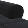 vidaXL Chaise Lounge with Cushion Black 91 x 157 x 91 cm Velvet