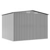 vidaXL Garden Storage Shed Grey Metal 257x205x178 cm
