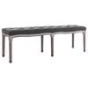 vidaXL Bench Linen Solid Wood 150x40x48 cm Dark Grey