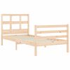 vidaXL Bed Frame without Mattress Single Solid Wood