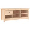 vidaXL Shoe Cabinet 110x38x45.5 cm Solid Wood Pine