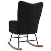 vidaXL Rocking Chair Black Velvet