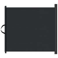 vidaXL Retractable Pet Gate Black 102.5x125 cm