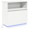vidaXL LED Sideboard White 71 x 34.5 x 75 cm Engineered Wood