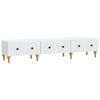 vidaXL TV Cabinet with Drawer White 147 x 34.5 x 30 cm Engineered Wood