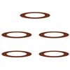 vidaXL suitable for Flat Tree Rings 5 pcs Rusty &Oslash;60/90 cm