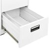 vidaXL Filing Cabinet White 46x62x72.5 cm Steel