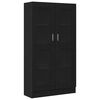 vidaXL Book Cabinet Black Oak 82.5 x 30.5 x 150 cm Engineered Wood