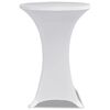 Standing Table Cover &Oslash;80cm White Stretch 2 pcs