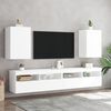 vidaXL TV Wall Cabinets 2 pcs White 40.5x30x60 cm Engineered Wood
