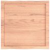 vidaXL Table Top Light Brown 60x60x(2-4) cm Treated Solid Wood Live Edge
