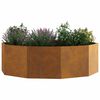 vidaXL Planter Rusty 120 x 120 x 35 cm Weathering Steel