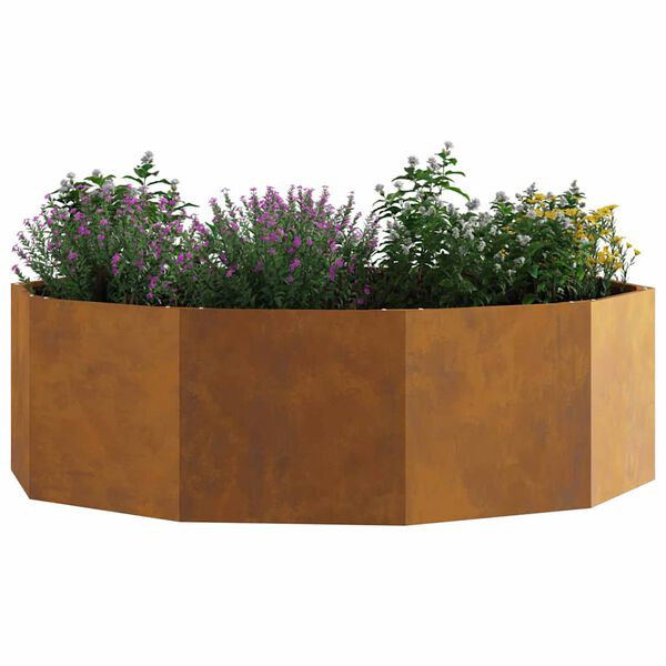 vidaXL Planter Rusty 120 x 120 x 35 cm Weathering Steel