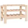 vidaXL Wine Rack 61.5x30x42 cm Solid Wood Pine