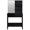 vidaXL Dressing Table Set Black 74.5x40x141 cm