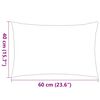 vidaXL Outdoor Pillows 2 pcs Stripe Print 60x40 cm Grey