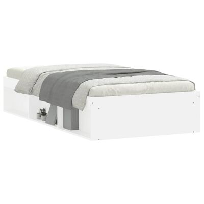 vidaXL Bed Frame White 90x190 cm Single