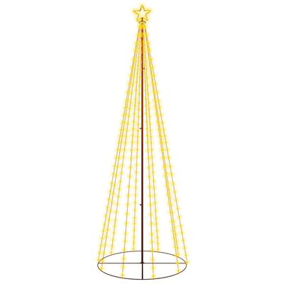 vidaXL Christmas Cone Tree Warm White 310 LEDs 100x300 cm