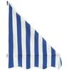 vidaXL Bistro Awning 400x120 cm Blue and White