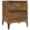 vidaXL Bedside Cabinets 2 pcs Smoked Oak 40x35x50 cm