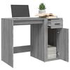 vidaXL Desk Grey Sonoma 100x49x75 cm Engineered Wood