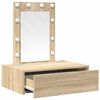 vidaXL Dressing Table Brown 60 x 40 x 70 cm Engineered Wood