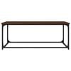vidaXL Coffee Table Brown Oak 102x50x40 cm Engineered Wood and Iron