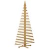vidaXL Wooden Christmas Tree with Stand Brown 210 cm Solid pine wood