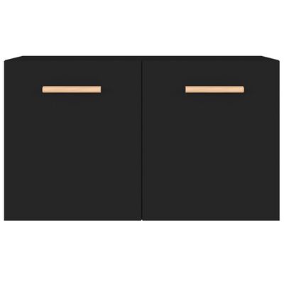 vidaXL Wall Cabinet Black 60x36.5x35 cm Engineered Wood