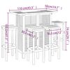 vidaXL 5 Piece Garden Bar Set Solid Wood Acacia