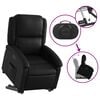 vidaXL Electric Stand up Recliner Chair Black Faux Leather