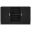 vidaXL Sideboard Black Oak 120 x 30.5 x 70 cm Engineered Wood