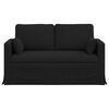 vidaXL Sofa Black 139 x 78 x 80 cm Fabric