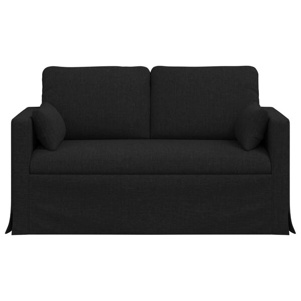 vidaXL Sofa Black 139 x 78 x 80 cm Fabric