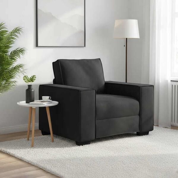 vidaXL Sofa Chair Black 100x78x84 cm Velvet