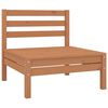 vidaXL 3 Piece Garden Lounge Set Honey Brown Solid Pinewood