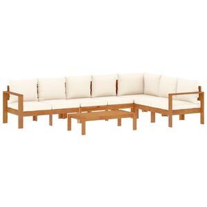 vidaXL 5 Piece Garden Sofa Set with Cushions Solid Wood Acacia