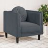 vidaXL Sofa Chair with Cushion Dark Grey Velvet