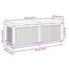 vidaXL Outdoor Cushion Box 150x50x60.5 cm Solid Wood Acacia