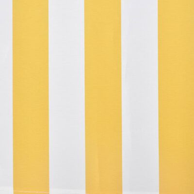vidaXL Folding Awning 400 cm Yellow & White